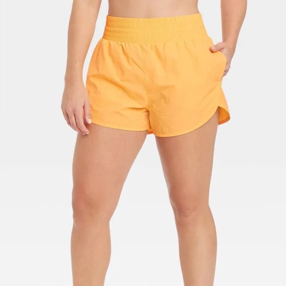 All in Motion Women's High-Rise Flex Shorts 3" in Organge Size S - Picture 3 of 10